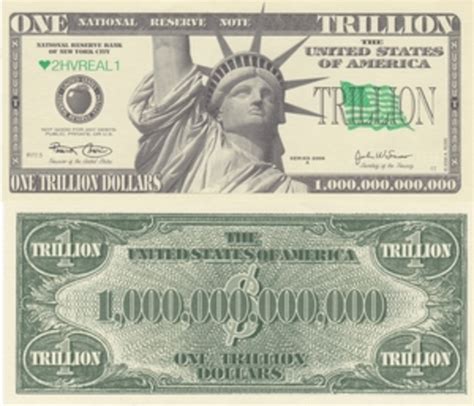 One Trillion Dollar Bill