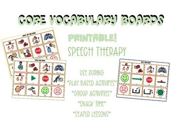 Core Vocabulary Speech Therapy