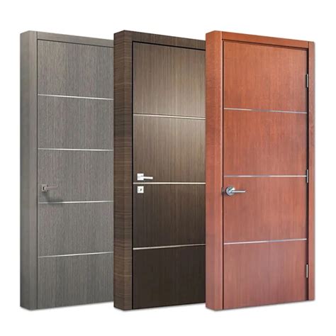 Foshan Modern Customized Interior Exterior Mdf Hdf Solid Wood Doors