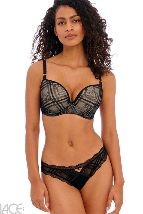 Freya Lingerie Freya Fatale Push Up Beha F J Cup Noir Lace Lingerie Nl