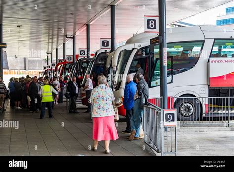 Bus Eireann Parnell Place Bus Station In Cork Ireland With Copy Space