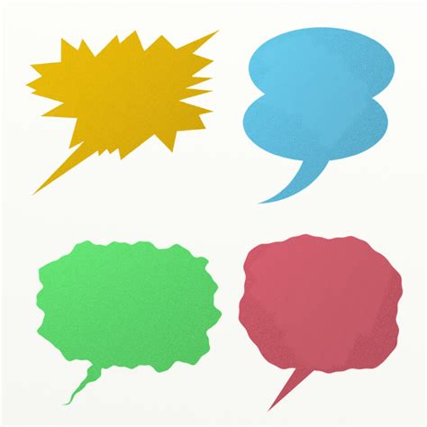 colour speech bubbles  stock photo public domain pictures