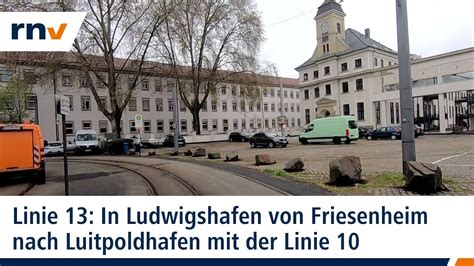 Linie Mit Der Rnv In Ludwigshafen Von Friesenheim Nach