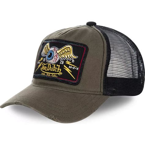 Von Dutch Truck Brown And Black Trucker Hat Caphunters Co Uk