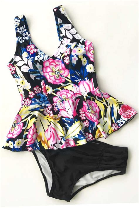 Summer Flowers Falbala Bikini Set