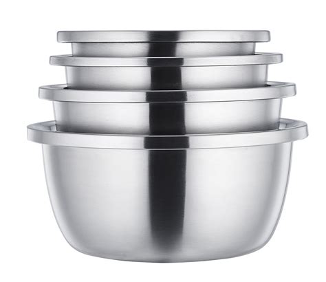 TeamFar Commercial Nesting Mixing Baking Bowl Set Stainless Steel