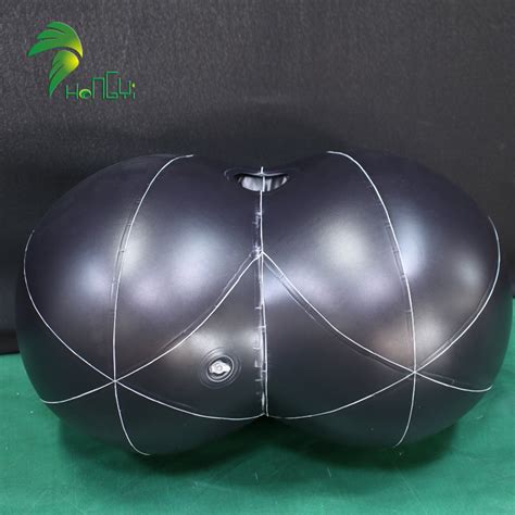 Inflatable Ass Sex Toy Customizable Black Latex Fun