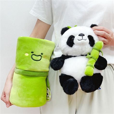 Bamboo Panda Plush A 2 In 1 Bamboo And Panda Stuffed Animal