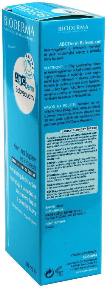 Bioderma Abcderm Babysquam Zklidňující Krém Na Mléčnou Krustu 40 Ml