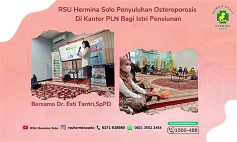 Hermina Hospitals RSU Hermina Solo Osteoporosis Counseling At PLN