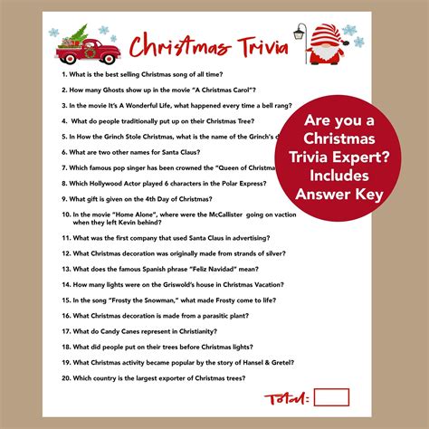 christmas trivia game printable  printable