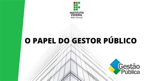 O papel do gestor público YouTube