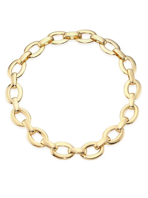 Roberto Coin Women S K Yellow Gold Chain Link Necklace Gold In