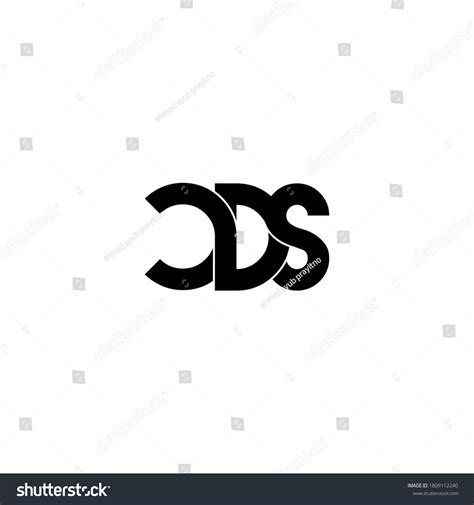 Cds Letter Original Monogram Logo Design Stock Vector Royalty Free