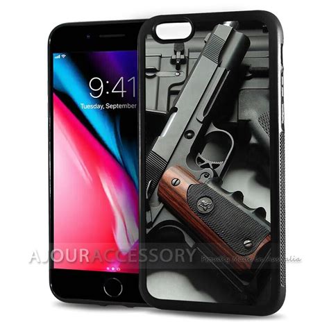 For Iphone 8 Plus Back Case Cover Aj10572 Gun Ebay