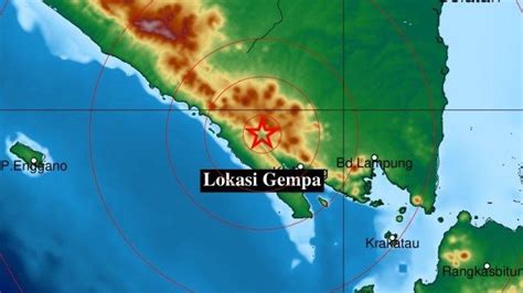 Gempa Guncang Lampung Minggu 20 November 2022 Pusat Guncangan Berada