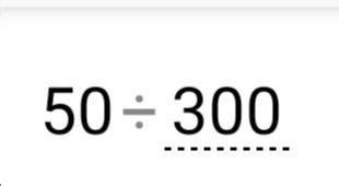 Quanto É 50 De 300 - cuanto es 50÷ 300 paso a paso resuelto en una hoja por favorrrr ...