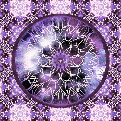 Violet Batik Dreamcatcher Mandala By Nina May Redbubble