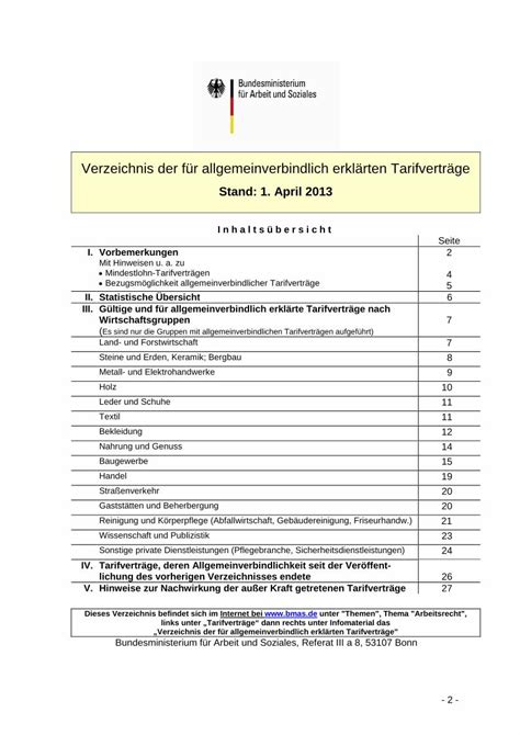 PDF Verzeichnis der für allgemeinverbindlich erklärten 3