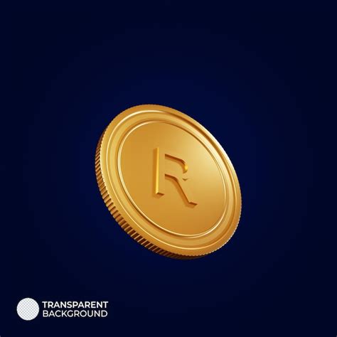 Premium PSD | Currency symbol south african rand 3d illustration