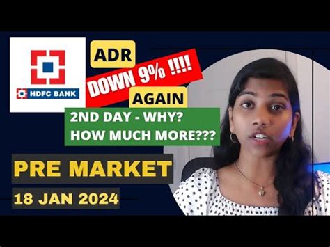 Nd Day Hdfc Adr Down Nifty Bank Nifty Pre Market Report