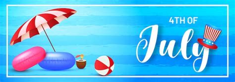 Premium Vector 4th Of July Celebration Header Or Banner Design