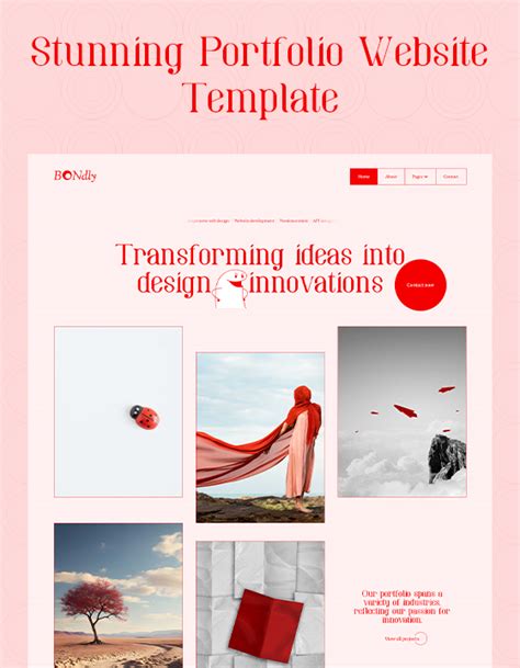 stunning portfolio website template