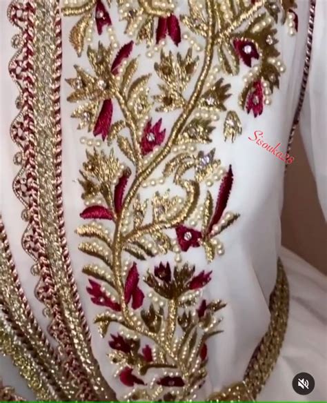 Amraoui Haute Couture Video Moroccan Dress Zardosi Embroidery