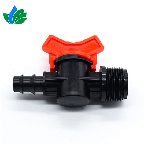 Agricultural Irrigation Pipe Fittings 1 2 Screw Barb Micro Valve