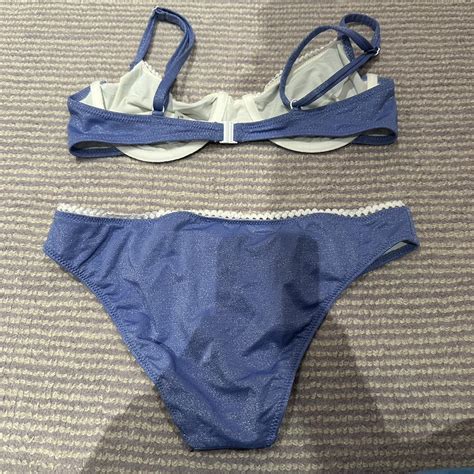Solid And Striped Bikini Super Cute And Never Worn Depop