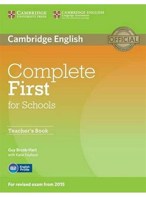 Complete First for Schools, Teacher's Book - ArtKlett