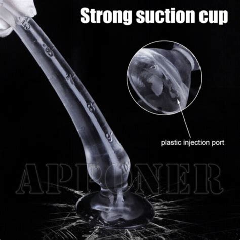 Extra Long Whip Dildo Jelly G Spot Anal Butt Plug Sex Toy Suction Cup Peni Dong Ebay