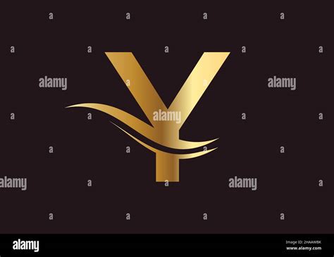 Gold Y Letter Logo Design Y Logo Design With Creative And Modern