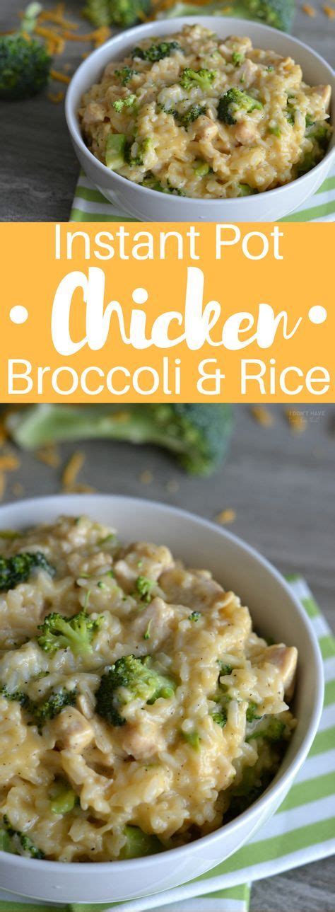 Instant Pot Chicken Broccoli and Rice is the perfect solution for a ...