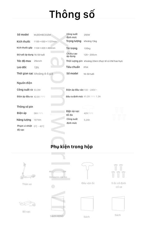 Xe Điện Scooter Xiaomi Mijia Gen 3 Lite - Xiaomi Việt Nam