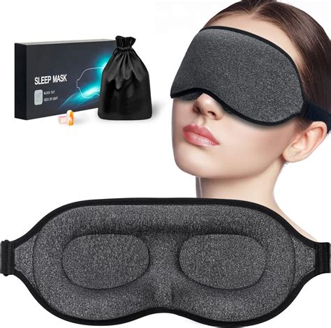 Amazon.com: Sleep Mask for Women Men, 100% Light Blocking Eye Mask ...