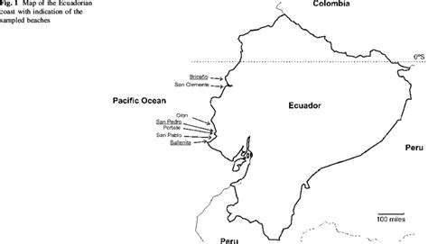 Costa Ecuador Map Map Of Ecuador