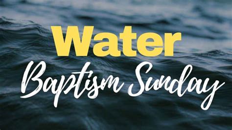 Message Water Baptism Service From Jeremiah Genin Chapel Valley Church