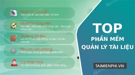 Top Phần Mềm Quản Lý Văn Bản Tài Liệu Hồ Sơ Miễn Phí Trên Máy Tính