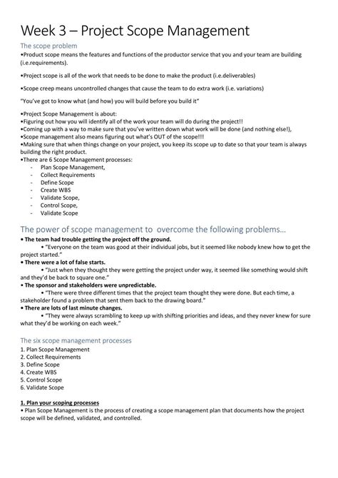 Project Management Principles Notes | 16912 - Construction Project Management Principles - UTS