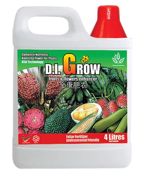 D I GROW FERTILIZER RED 4L Diamond Interest