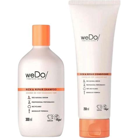 weDo Professional Rich & Repair Shampoo 300mL & Conditioner 250mL Set ...