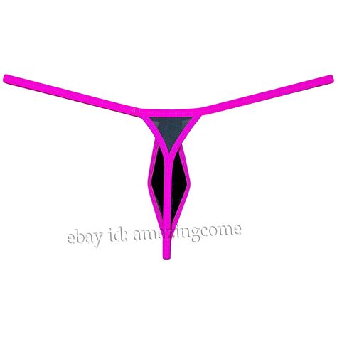 Men S Ice Silk Bikini Thong Underwear Ultra Thin G String Micro Pouch Underpants EBay