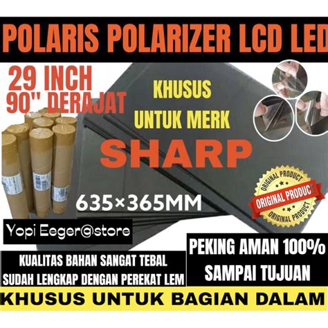 Jual Polaris Polarizer Lcd Led Sharp Inch Derajat Lapisan