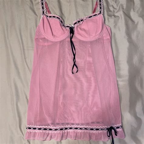 Pink Lingerie Sleepwear Size C Not Sure Depop