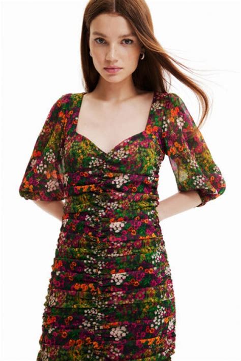 Rochie Mini Cu Print Floral Outlet Desigual Solmar