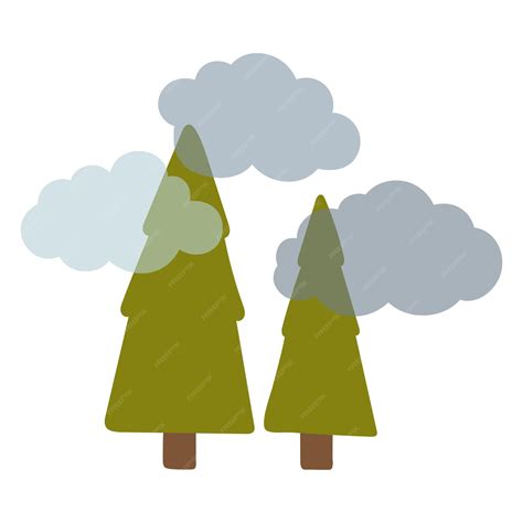 Premium Vector | Foggy vector illustration weather vector kids