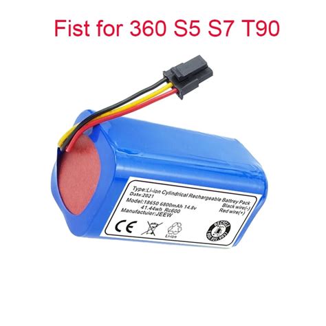 14 8v 6800mah Robot Vacuum Cleaner Battery Pack For 360 S5 S7 T90