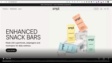One of 100s of Shopify examples: Smpl Hero