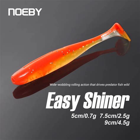 Noeby Shiner Cebo Blando De Silicona Artificial Aparejo De Texas